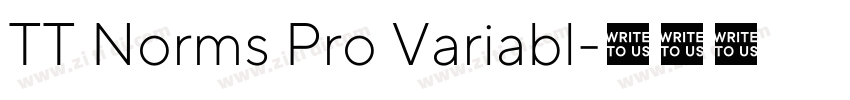 TT Norms Pro Variabl字体转换 TT Norms Pro Variabl字体转换